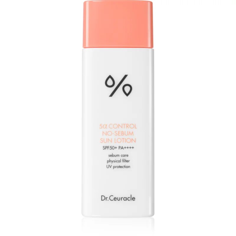 Dr.Ceuracle 5α Control No-Sebum Sun Lotion minerální ochranný fluid na obličej SPF 50+ 50 ml