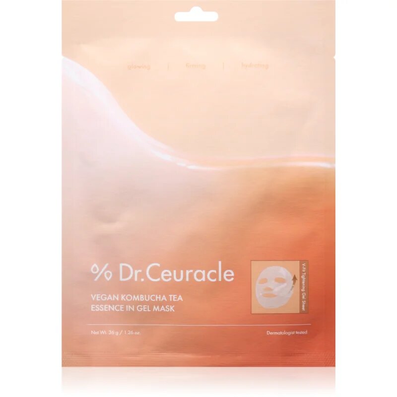 Dr.Ceuracle Vegan Kombucha Tea Essence Gel Mask vyživující plátýnková maska s gelovou texturou 36 g