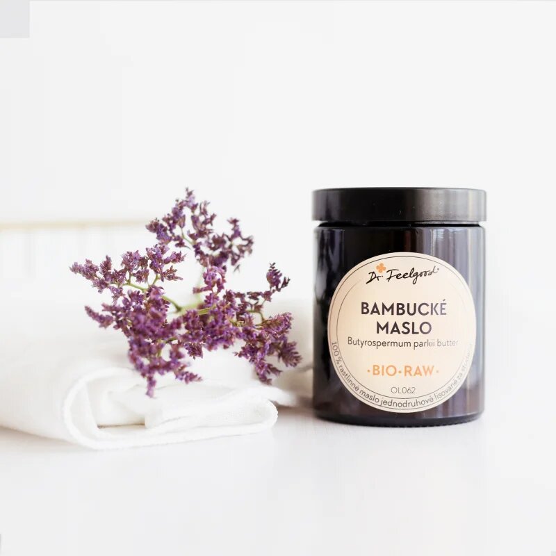 Dr. Feelgood BIO and RAW bambucké máslo 180 ml