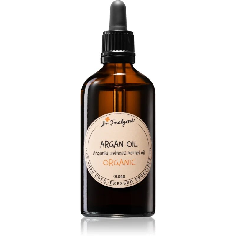 Dr. Feelgood BIO and RAW kosmetický arganový olej na tvář tělo a vlasy 100 ml
