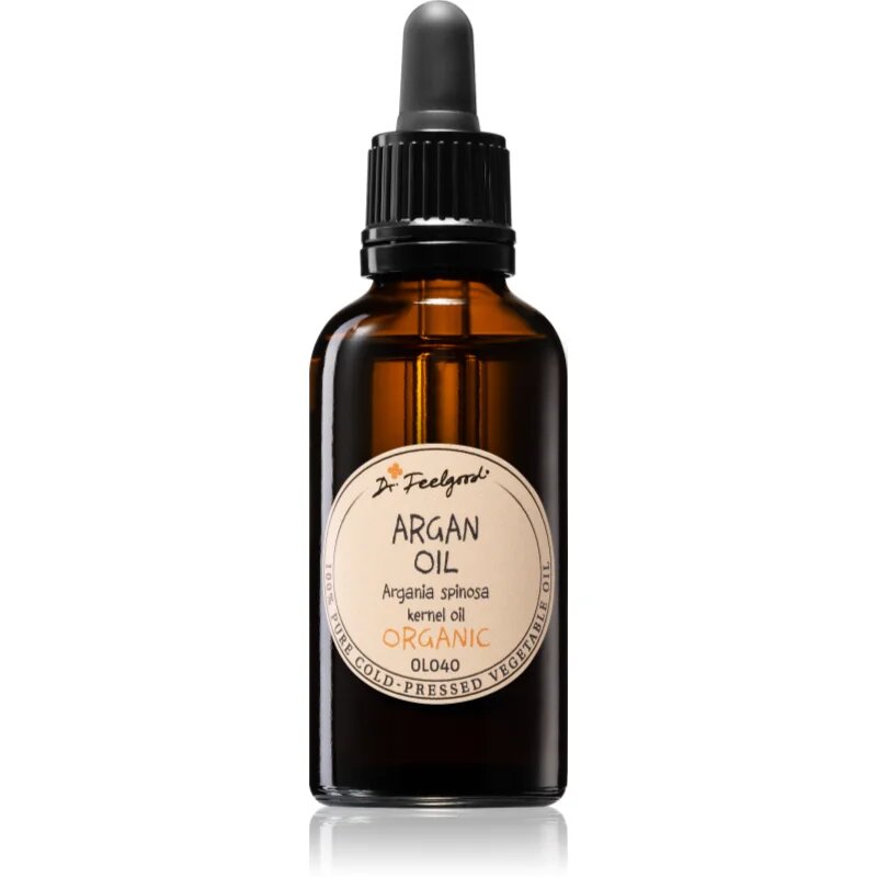 Dr. Feelgood BIO and RAW kosmetický arganový olej na tvář tělo a vlasy 50 ml