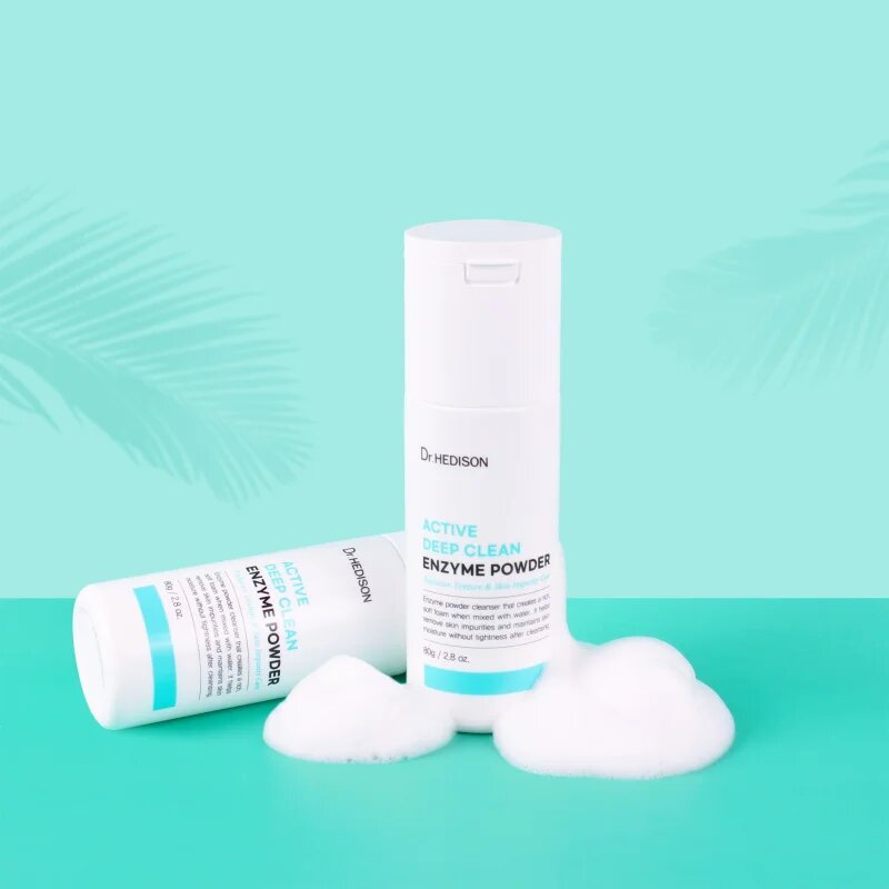 Dr. HEDISON Active Deep Clean Enzyme Powder exfoliační prášek pro krásnou pleť 80 g