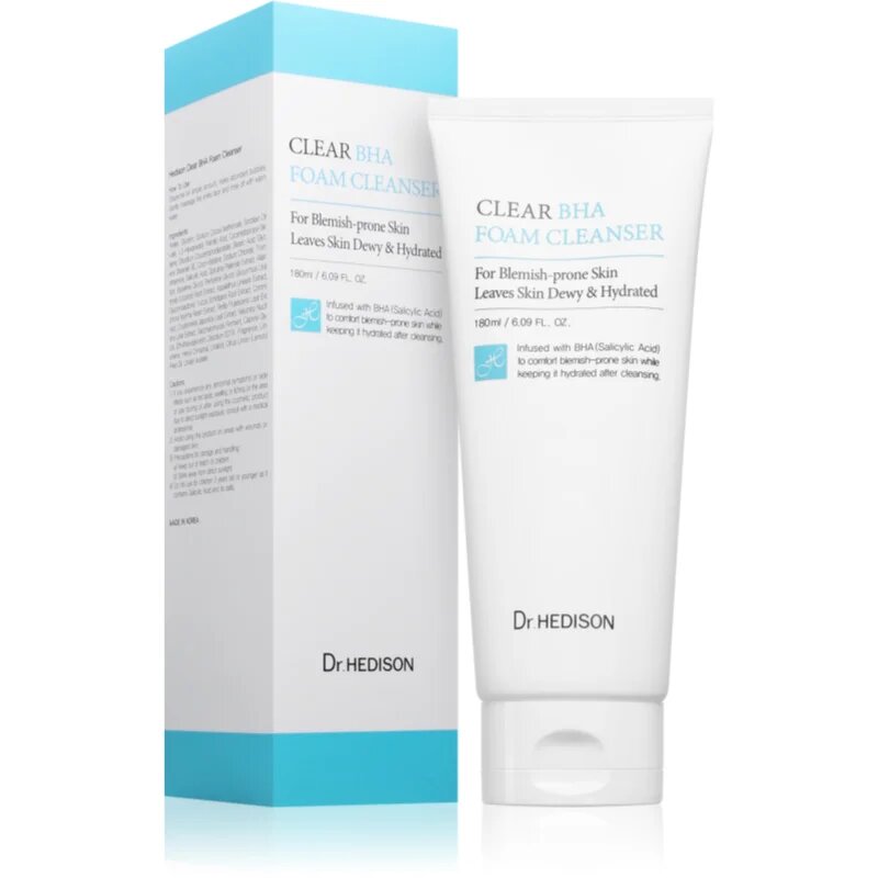 Dr. HEDISON Clear BHA Foam Cleanser hloubkově čisticí pěna pro rozjasnění pleti 180 ml