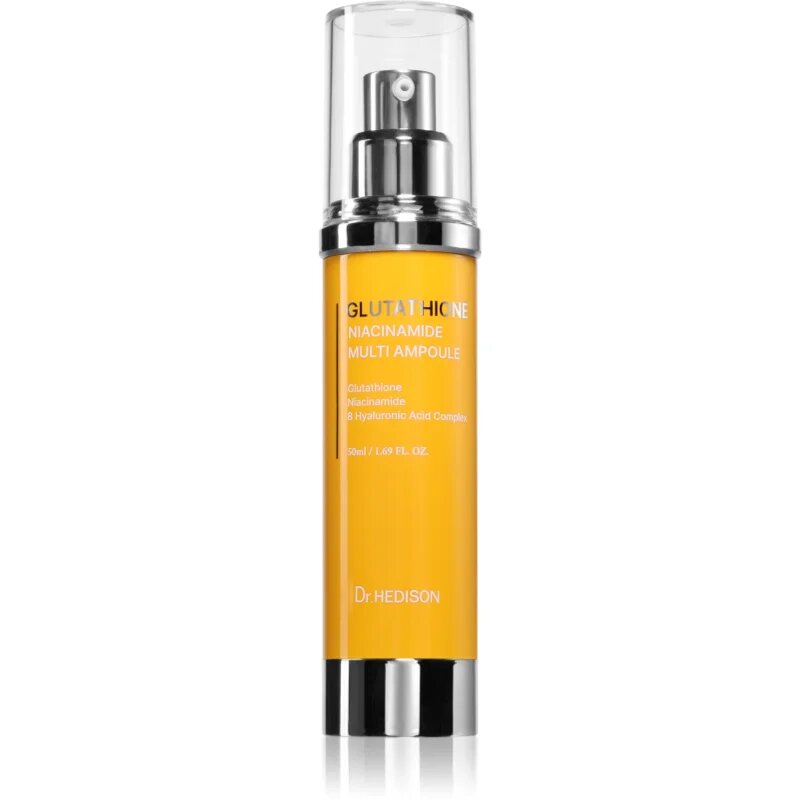 Dr. HEDISON Glutathione Niacinamide Multi Ampoule sérum proti stárnutí pleti pro rozjasnění a hydrataci 50 ml
