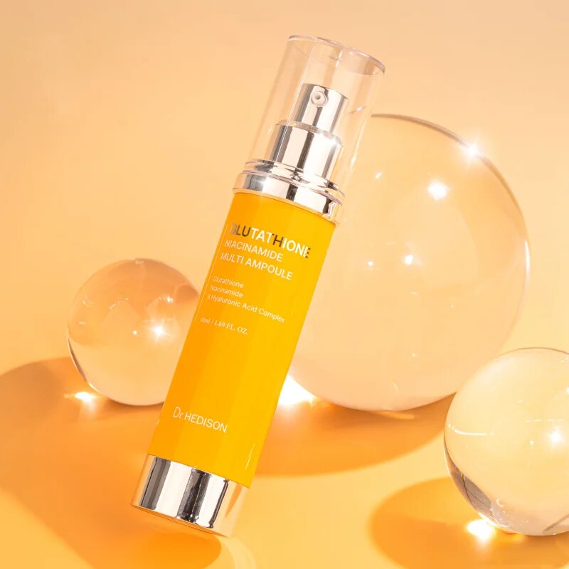 Dr. HEDISON Glutathione Niacinamide Multi Ampoule sérum proti stárnutí pleti pro rozjasnění a hydrataci 50 ml