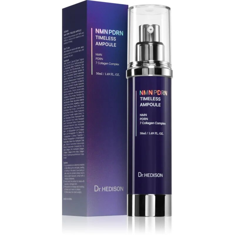 Dr. HEDISON NMN PDRN Timeless Ampoule sérum proti stárnutí pleti pro rozjasnění a hydrataci 50 ml