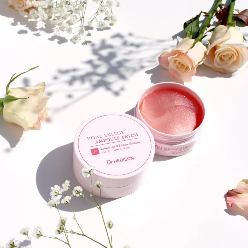 Dr. HEDISON Rejuvenate & Restore Elasticity hydrogelová maska na oční okolí proti stárnutí 60 ks