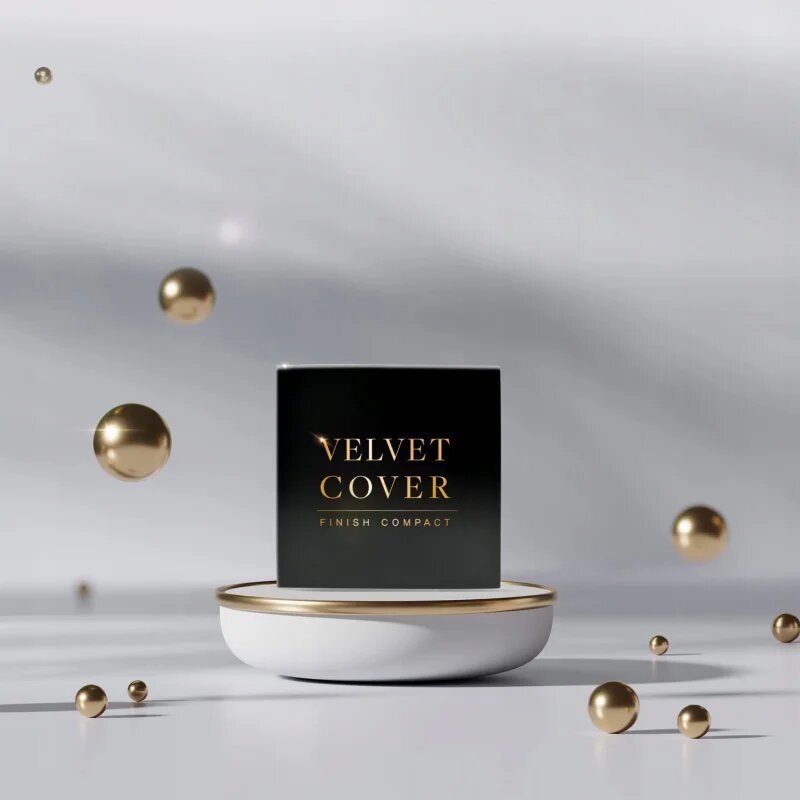 Dr. HEDISON Velvet Cover Finish Compact kompaktní make-up pro plné krytí 12 g