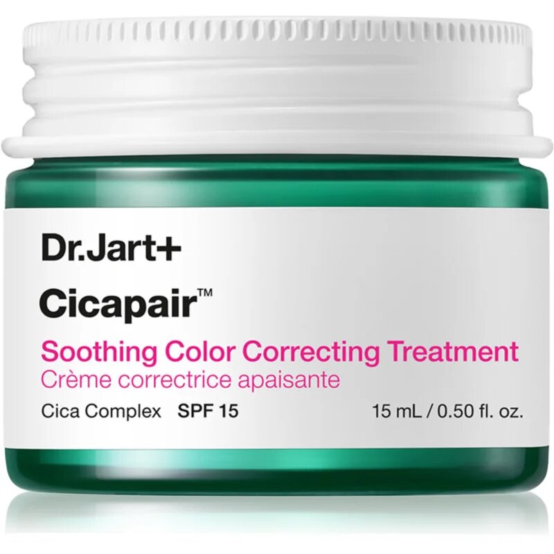 Dr. Jart+ Cicapair™ Soothing Color Correcting Treatment SPF 30 intenzivní krém redukující začervenání pleti SPF 30 15 ml