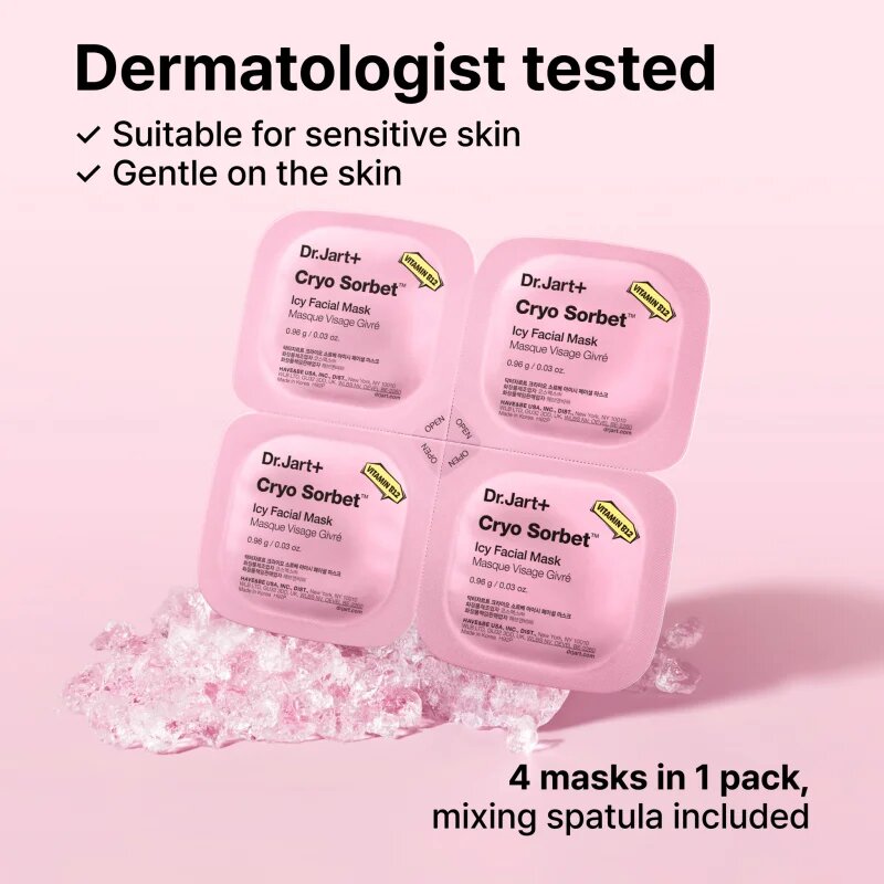 Dr. Jart+ Cryo Sorbet Icy Facial Mask hydratační maska s chladivým účinkem 3.06 g
