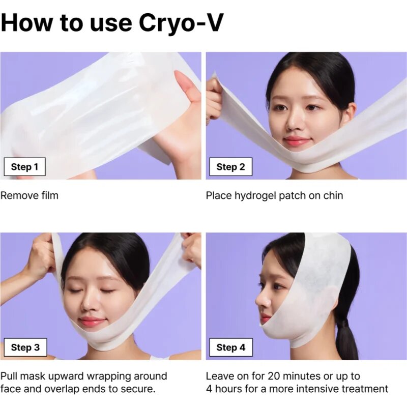 Dr. Jart+ Cryo V-Sculpt Jawline Lifting Mask liftingová maska 8 g
