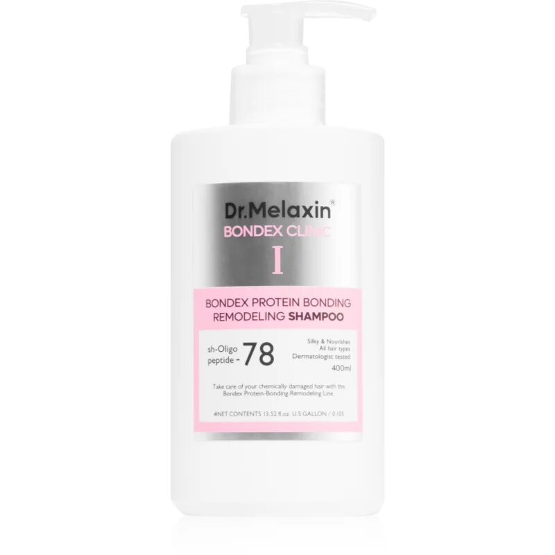Dr. Melaxin Bondex Clinic Protein Bonding Remodeling Shampoo obnovující šampon pro poškozené a křehké vlasy 400 ml