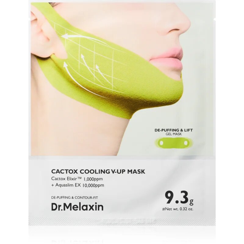 Dr. Melaxin Cactox Cooling V-Up Mask tvarující pleťová maska s hydratačním účinkem 4x9.3 g