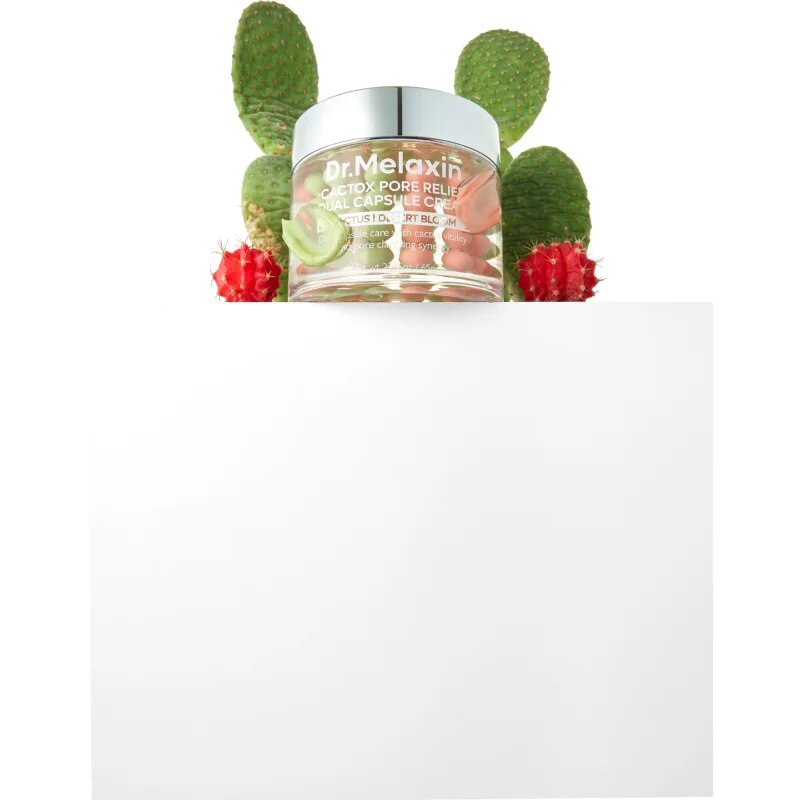 Dr. Melaxin Cactox Pore Relief Dual Capsule Cream hydratační krém pro vyhlazení pleti a minimalizaci pórů 65 g