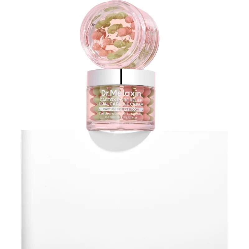 Dr. Melaxin Cactox Pore Relief Dual Capsule Cream hydratační krém pro vyhlazení pleti a minimalizaci pórů 65 g