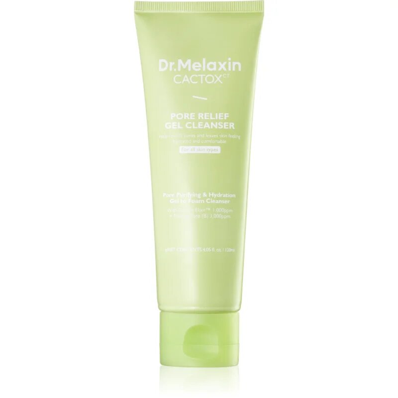 Dr. Melaxin Cactox Pore Relief Gel Cleanser hloubkově čisticí gel pro vyhlazení pleti a minimalizaci pórů 120 ml