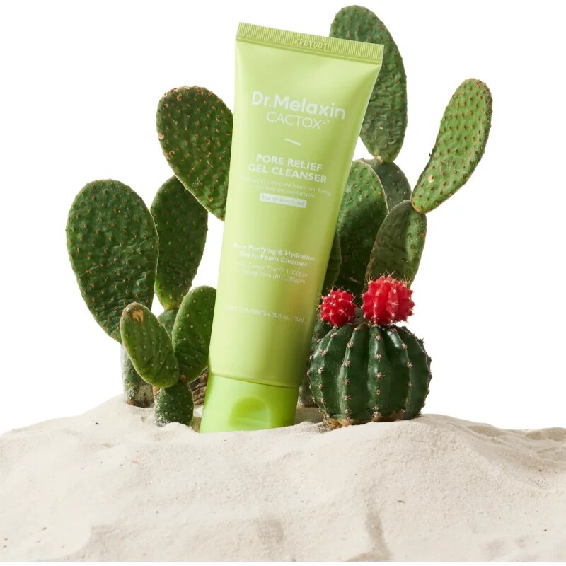 Dr. Melaxin Cactox Pore Relief Gel Cleanser hloubkově čisticí gel pro vyhlazení pleti a minimalizaci pórů 120 ml