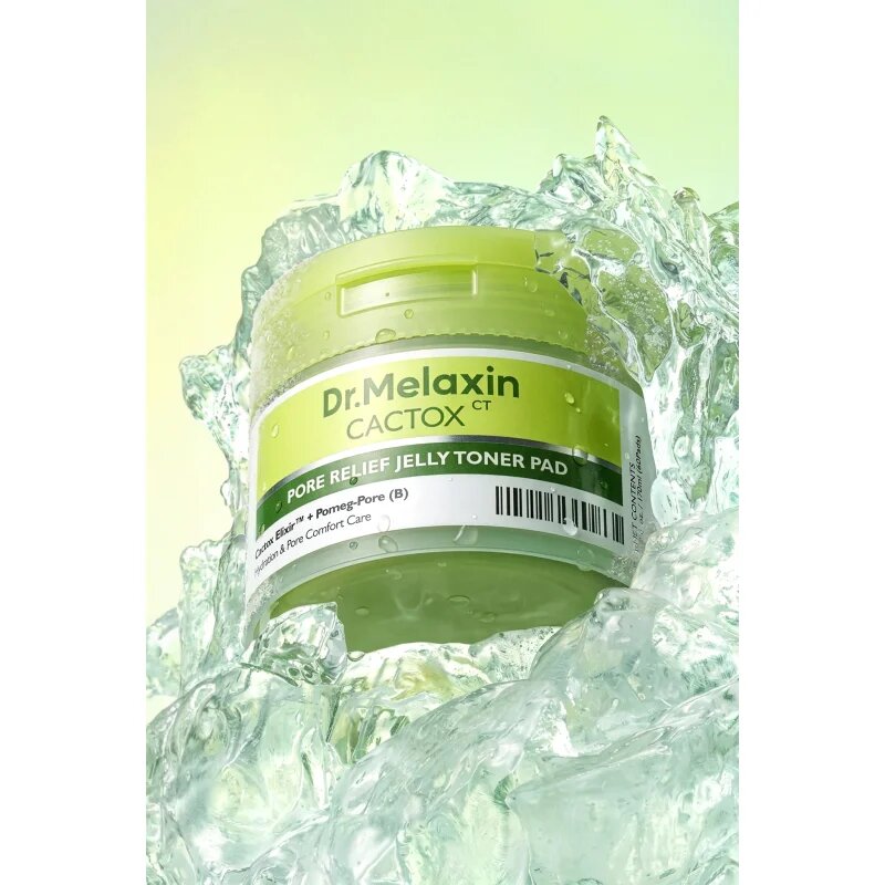 Dr. Melaxin Cactox Pore Relief Jelly Toner Pad tonizační polštářky pro vyhlazení pleti a minimalizaci pórů 60 ks