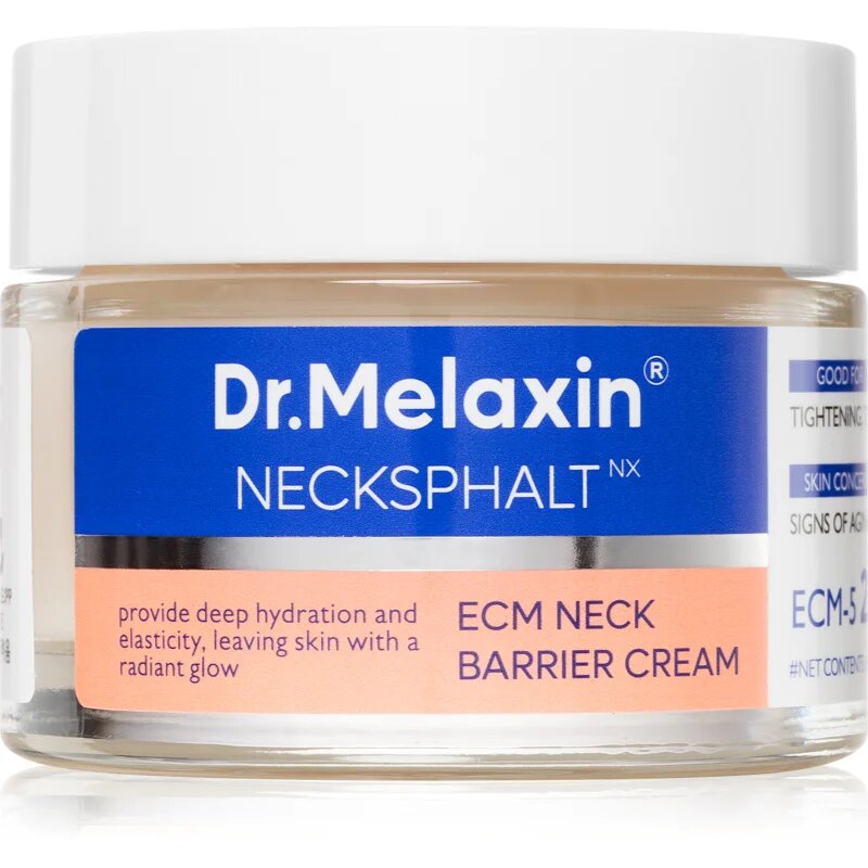 Dr. Melaxin Necksphalt ECM Ceramide Neck Cream liftingový zpevňující krém na krk a dekolt 50 ml
