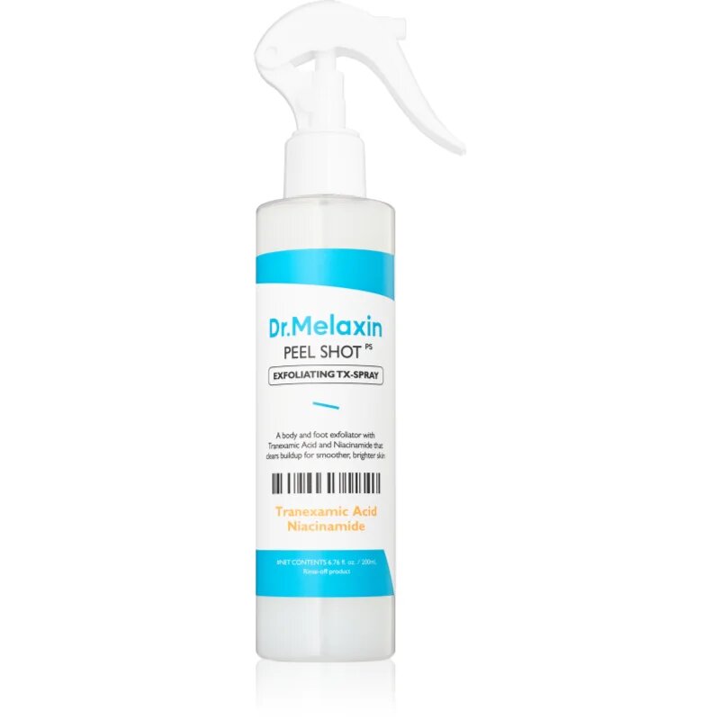 Dr. Melaxin Peel Shot Exfoliating TX-Spray tělová mlha s exfoliačním účinkem 200 ml