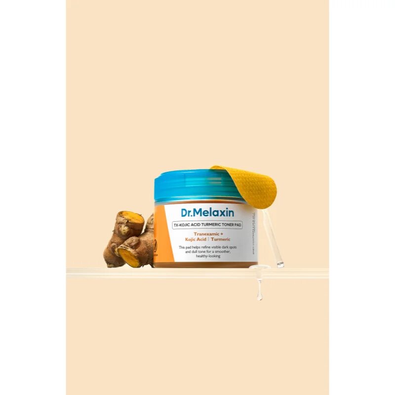 Dr. Melaxin TX Kojic Acid Turmeric Toner Pad tonizační polštářky pro sjednocení barevného tónu pleti 70 ks