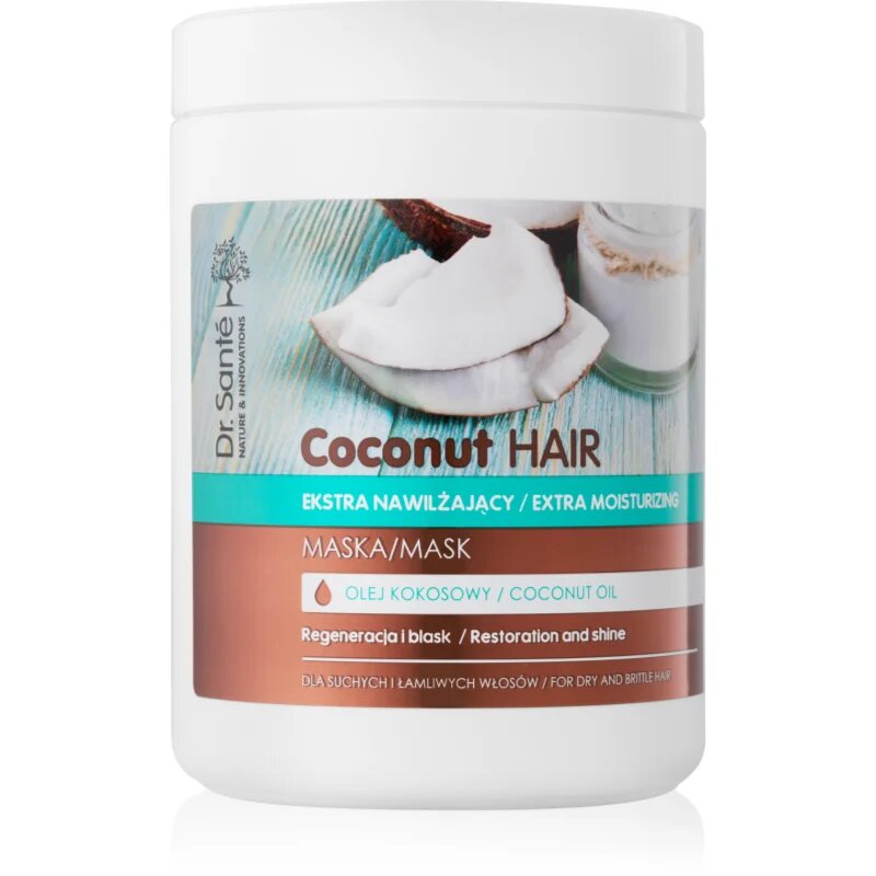 Dr. Santé Coconut hydratační maska pro lesk suchých a křehkých vlasů 1000 ml