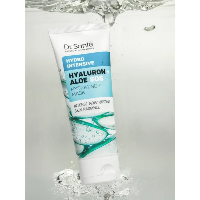 Dr. Santé Hydro Intensive Hyaluron + Aloe hydratační maska pro všechny typy pleti 75 ml