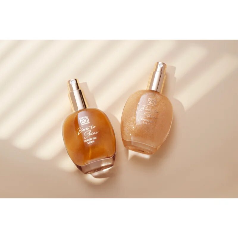 Dripping Gold Born To Shine třpytivý olej na tělo odstín Golden 55 ml