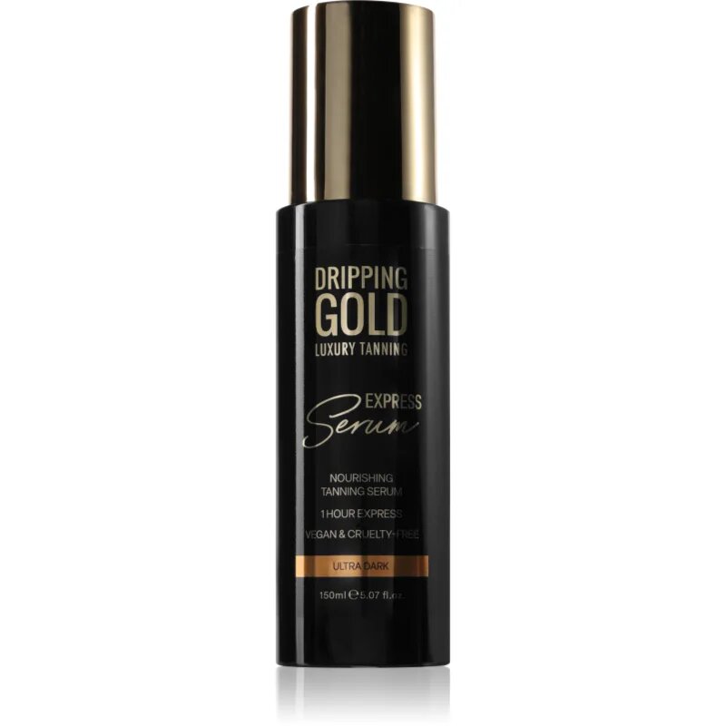 Dripping Gold Express Tanning Serum samoopalovací přípravek na tělo odstín Ultra Dark 150 ml