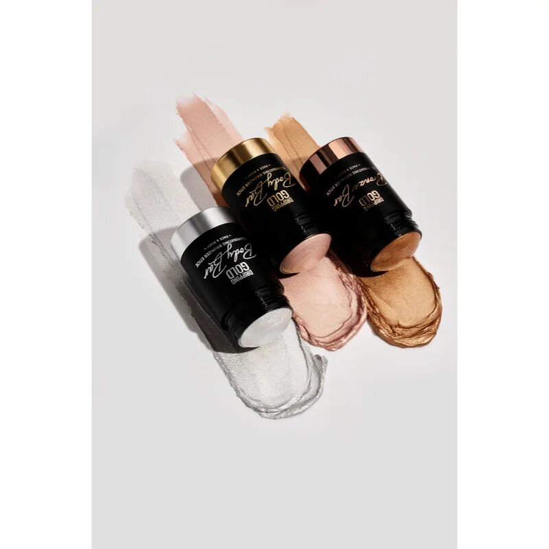 Dripping Gold Luxury Tanning Illuminating Stick rozjasňující bronzer na obličej a tělo odstín Silver 36 g