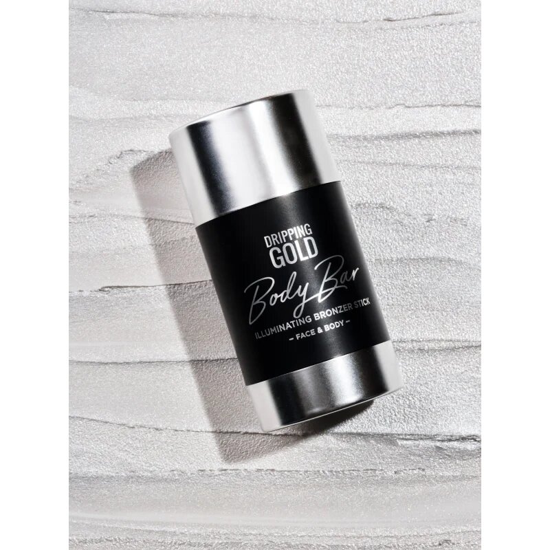 Dripping Gold Luxury Tanning Illuminating Stick rozjasňující bronzer na obličej a tělo odstín Silver 36 g