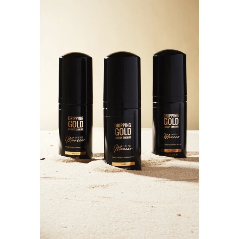 Dripping Gold Luxury Tanning Mini Mousse samoopalovací pěna na obličej a tělo odstín Medium 90 ml