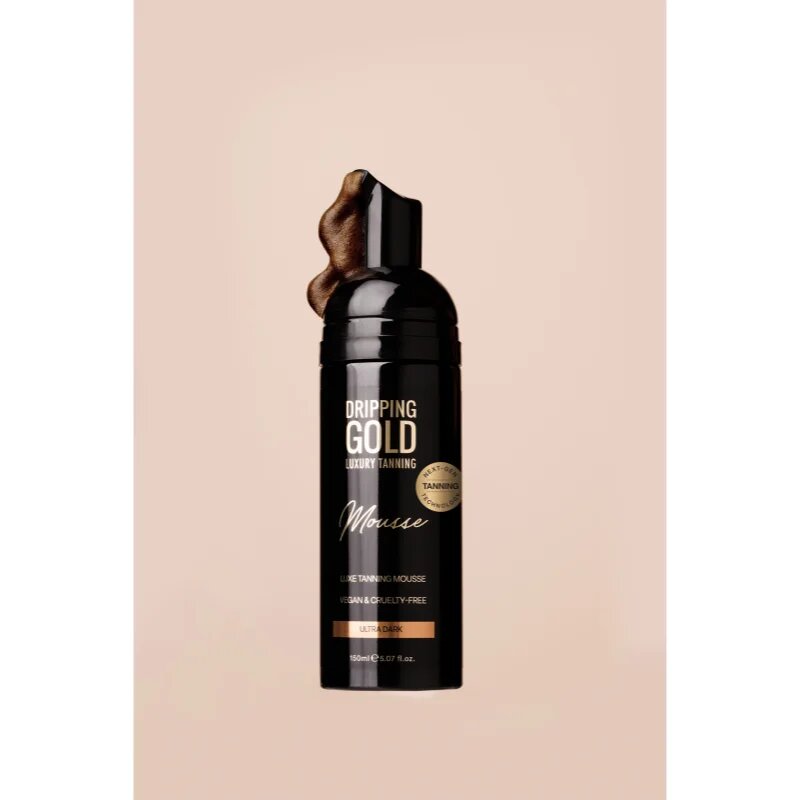 Dripping Gold Luxury Tanning Mousse samoopalovací pěna odstín Ultra Dark 150 ml