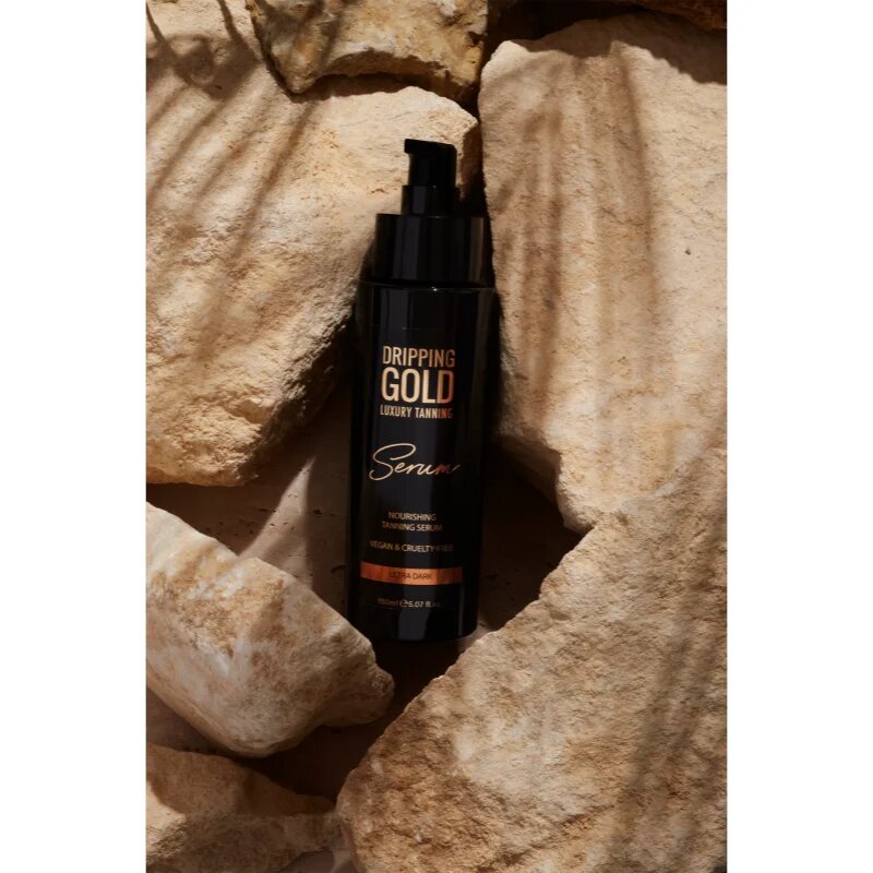 Dripping Gold Luxury Tanning Serum samoopalovací přípravek na tělo a obličej odstín Ultra Dark 150 ml