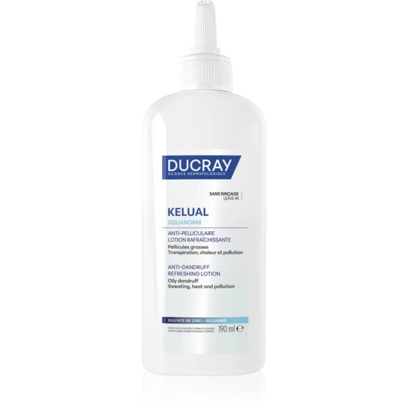 Ducray Kelual Squanorm Fresh Control Lotion roztok proti lupům 190 ml