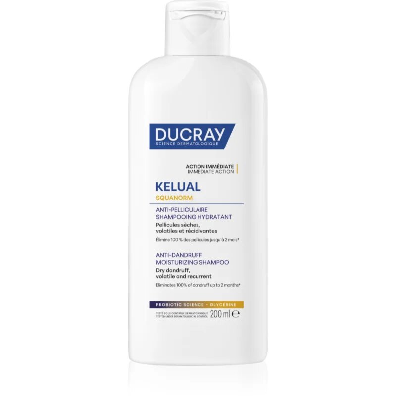 Ducray Kelual Squanorm Moisturizing Treatment Shampoo Dry Dandruff šampon proti suchým lupům 200 ml