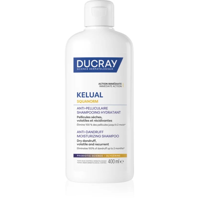 Ducray Kelual Squanorm Moisturizing Treatment Shampoo Dry Dandruff šampon proti suchým lupům 400 ml