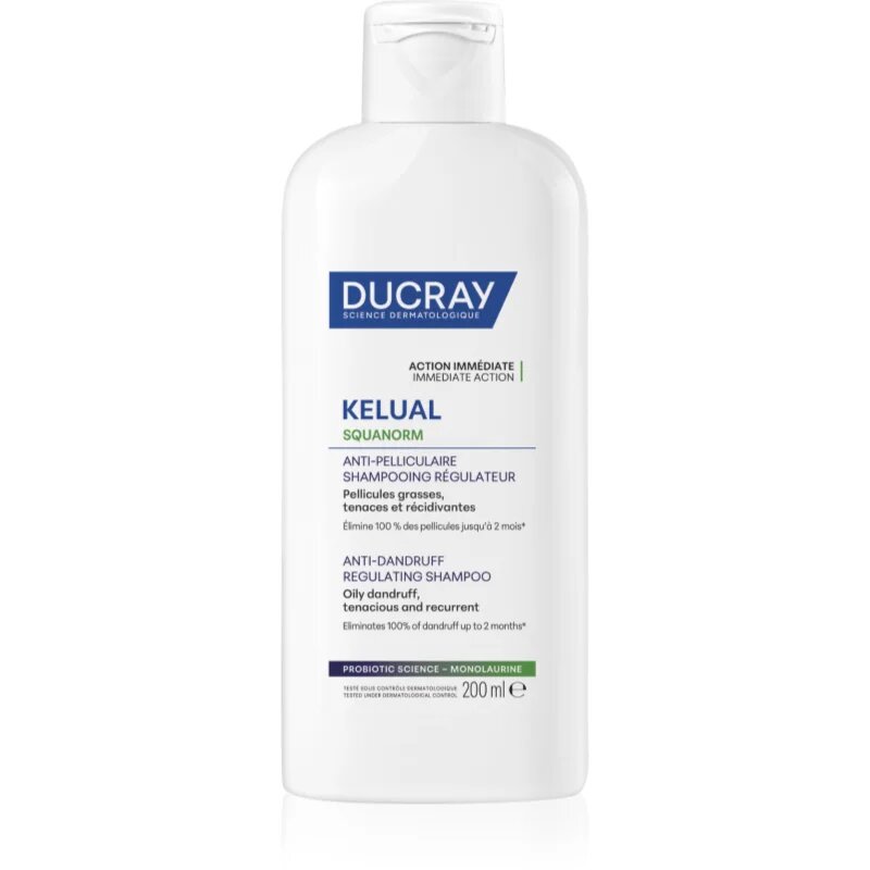 Ducray Kelual Squanorm Regulating Treatment Shampoo Oily Dandruff šampon proti mastným lupům 200 ml