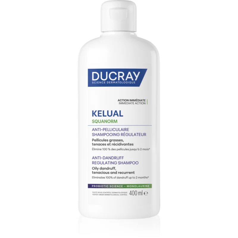 Ducray Kelual Squanorm Regulating Treatment Shampoo Oily Dandruff šampon proti mastným lupům 400 ml