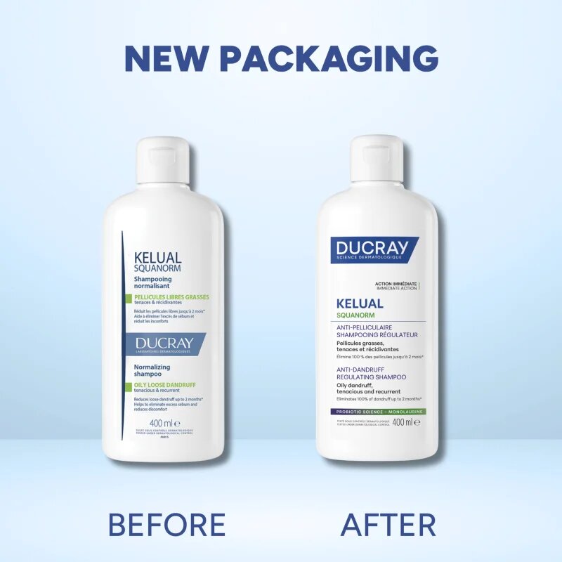 Ducray Kelual Squanorm Regulating Treatment Shampoo Oily Dandruff šampon proti mastným lupům 400 ml