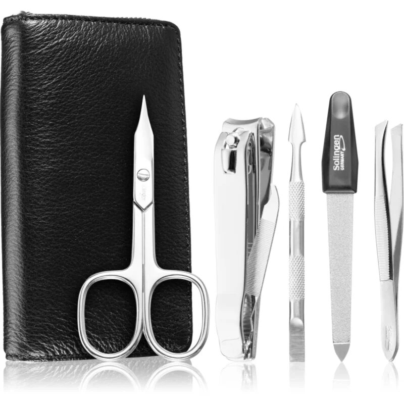 DuKaS Premium Line Solingen 1693 manikúrní set + kožené pouzdro pro muže