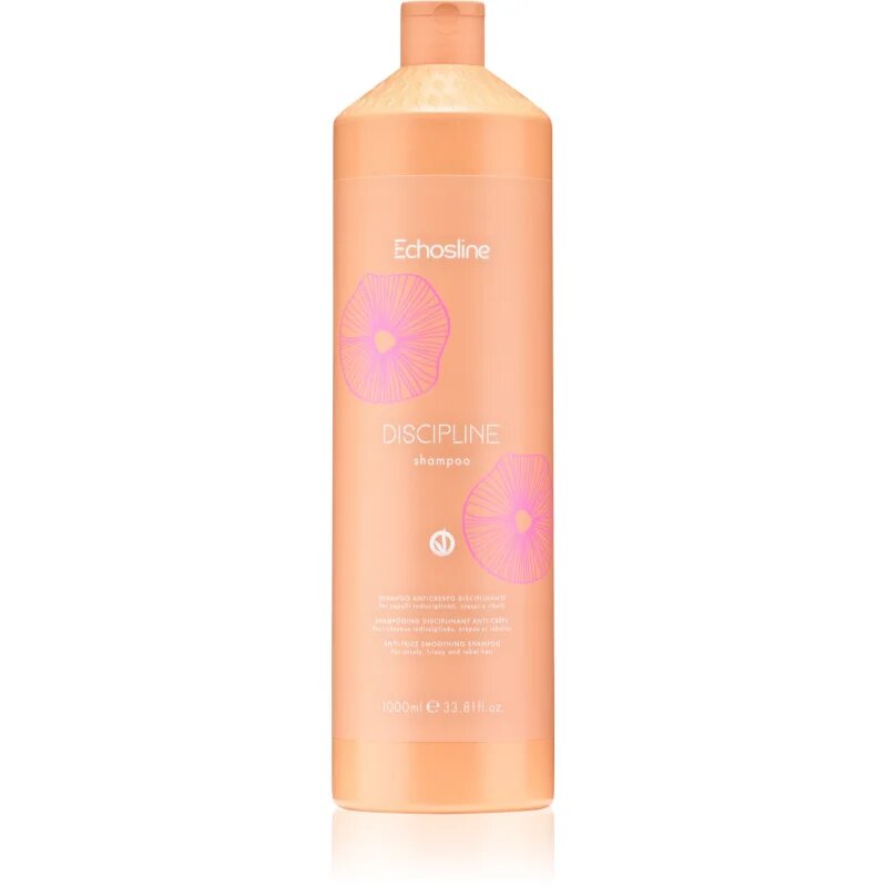 Echosline Discipline Shampoo uhlazující šampon pro nepoddajné a krepatějící se vlasy 1000 ml