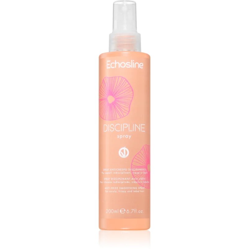 Echosline Discipline Spray uhlazující sprej pro nepoddajné a krepatějící se vlasy 200 ml