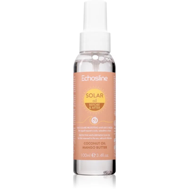 Echosline SOLAR Oil ochranný olej na vlasy proti slunečnímu záření 100 ml