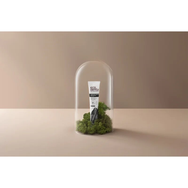 Ecodenta Certified Organic Charcoal whitening bělicí zubní pasta s aktivním uhlím 75 ml