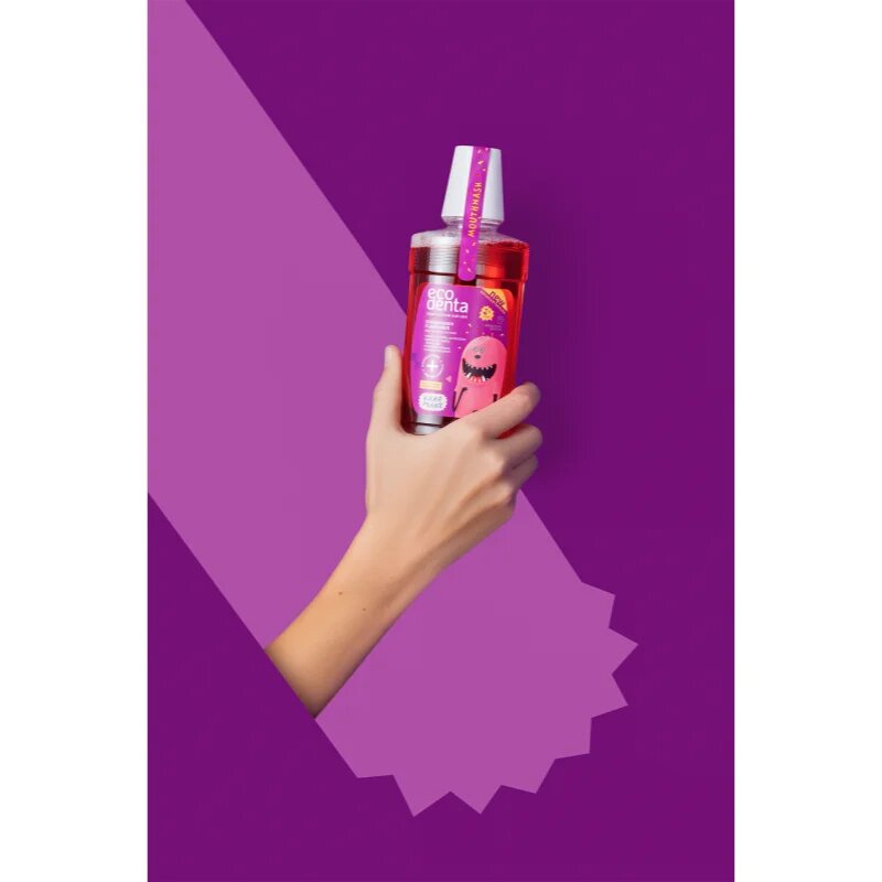 Ecodenta Super + osvěžující ústní voda pro děti příchuť Strawberry 250 ml