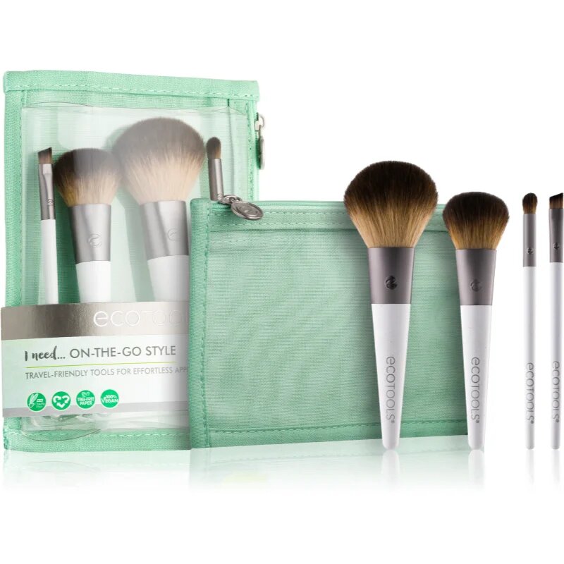 EcoTools On-The-Go Style sada štětců na cesty