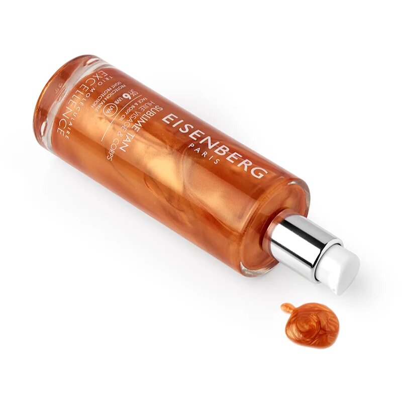 Eisenberg Sublime Tan Huile Visage & Corps opalovací olej na obličej a tělo SPF 6 100 ml