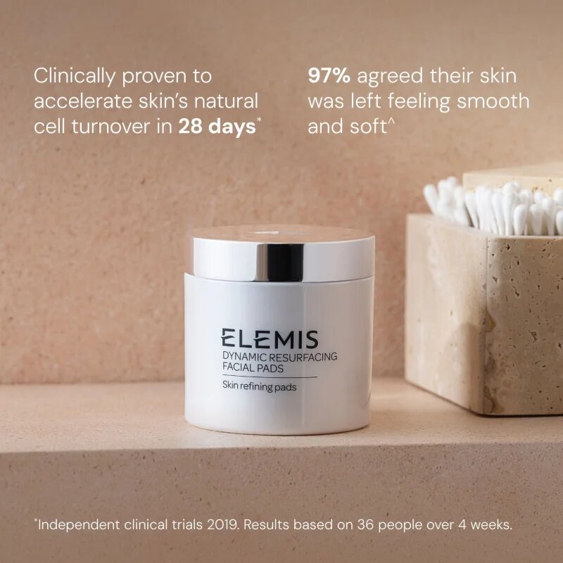 Elemis Dynamic Resurfacing Facial Pads peelingové pleťové tamponky pro rozjasnění a vyhlazení pleti 60 ks