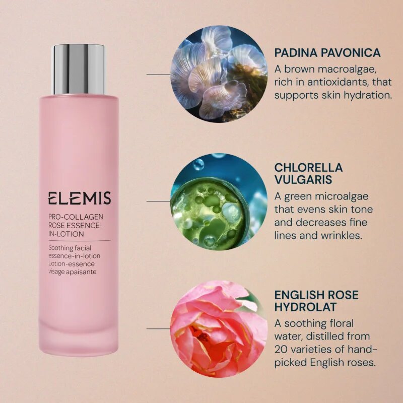 Elemis Pro-Collagen Rose Essence-In-Lotion pleťová esence pro intenzivní hydrataci 100 ml